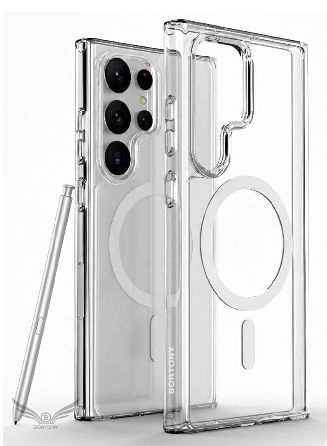 بورتوني جراب ماج سيف لهاتف سامسونج جالاكسي إس 26 ألترا، يدعم الشحن اللاسلكي، نحيف، مغناطيسي، مقاوم للخدش، غطاء جالاكسي إس 26 ألترا 6.9 بوصة - Image 1